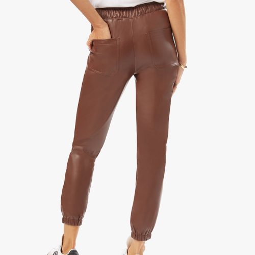 Vegan Leather Jogger Cacao WWB26 15756