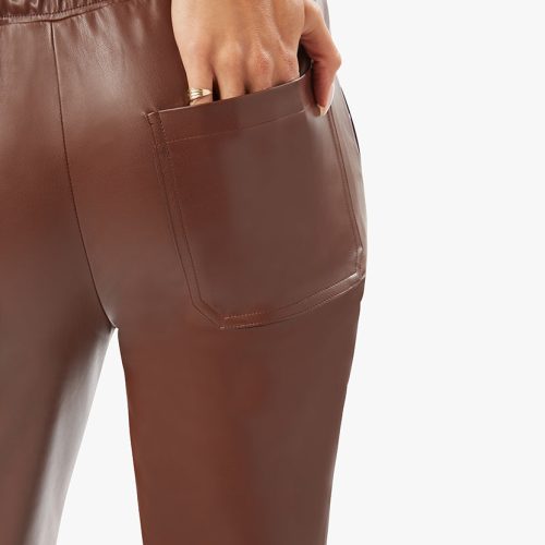 Vegan Leather Jogger Cacao WWB26 15759